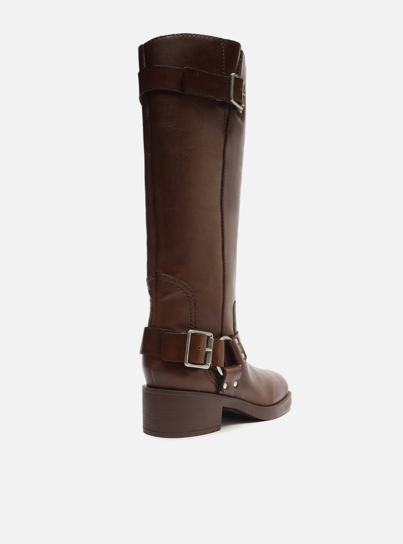 Clara Leather Block Boot Boots FALL 23