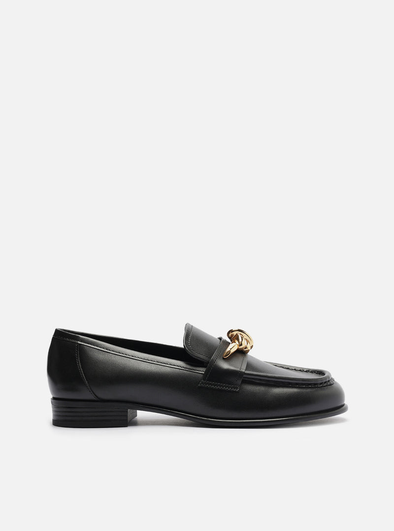 Claudia Leather Loafer Loafers F/25