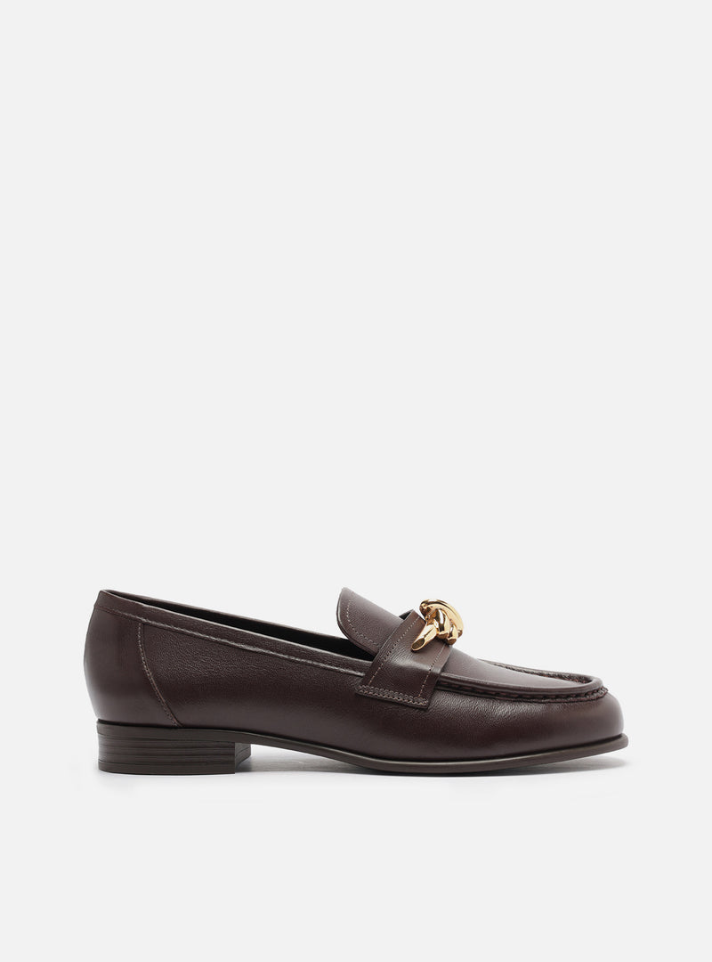 Claudia Leather Loafer Loafers F/25