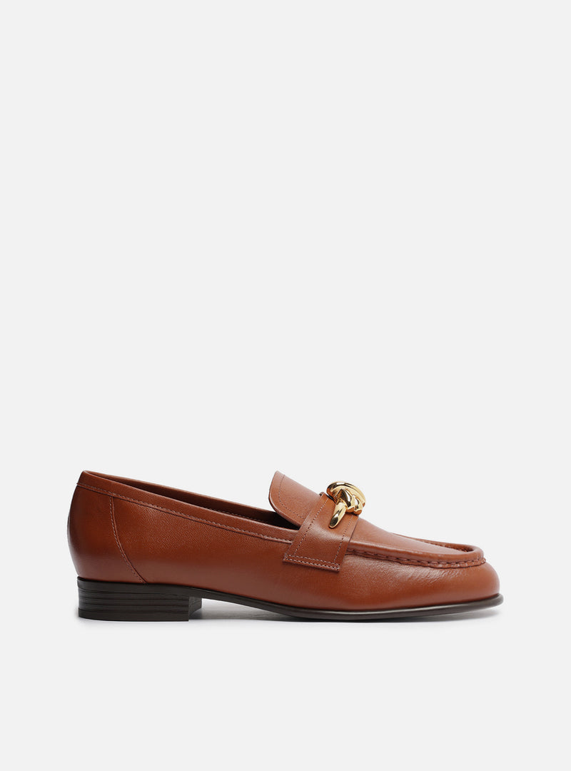 Claudia Leather Loafer Loafers F/25