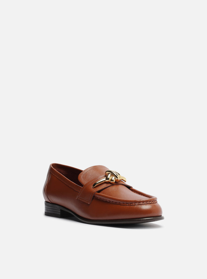 Claudia Leather Loafer Loafers F/25