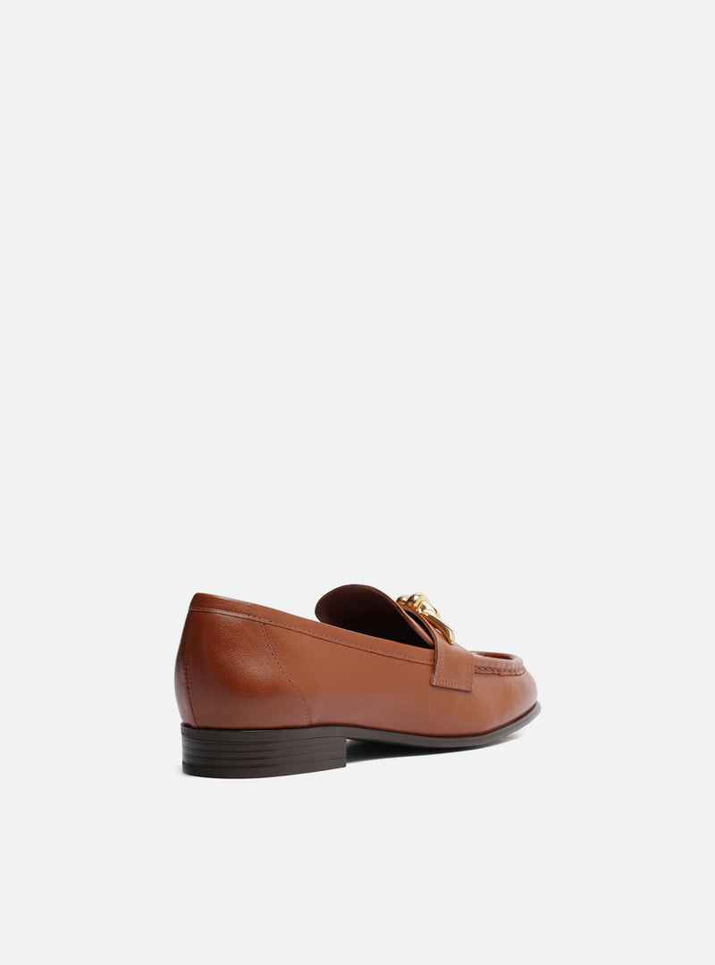 Claudia Leather Loafer Loafers F/25