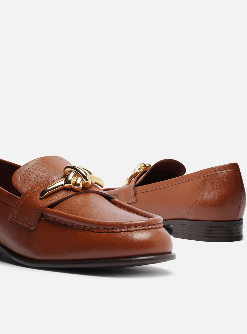 Claudia Leather Loafer Loafers F/25