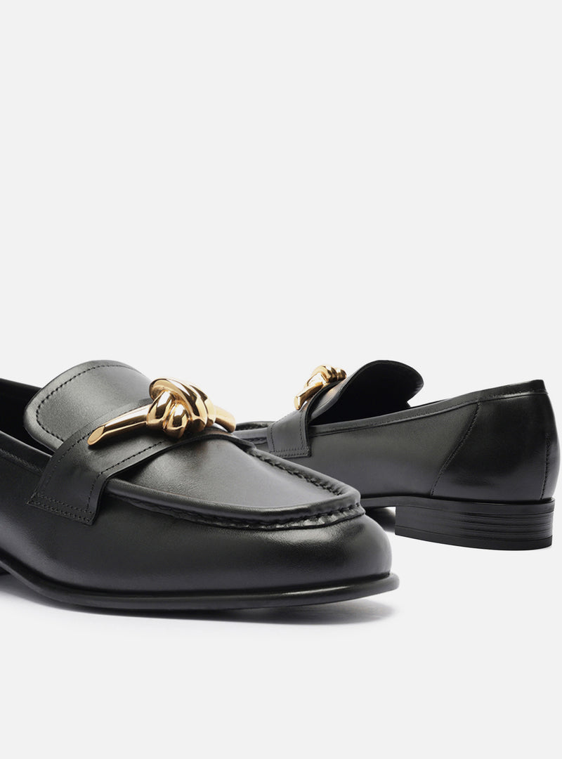 Claudia Leather Loafer Loafers F/25