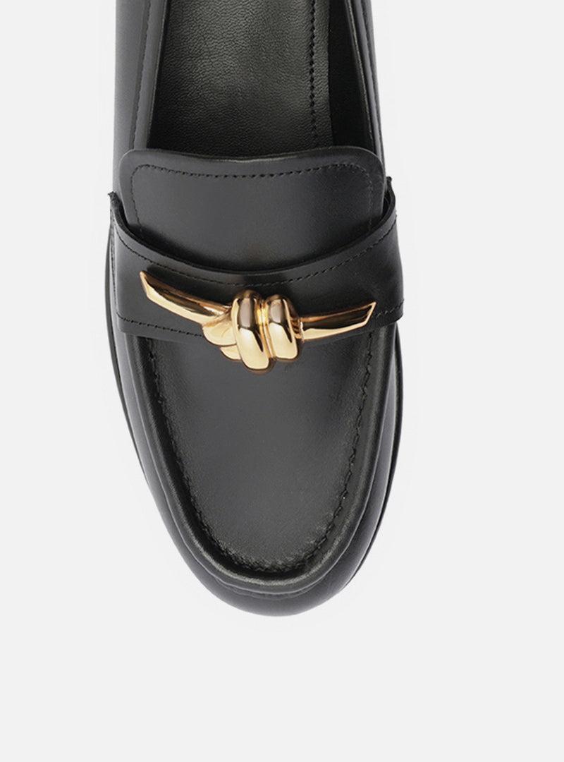 Claudia Leather Loafer Loafers F/25