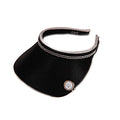 Clip On Rhinestone Golf Sun Visor by GloveIt Visor Cap GloveIt VB105 Black