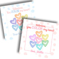 Color My Heart Valentine Card