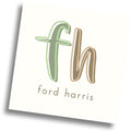 Colorblock Initial Calling Card - olive/brown