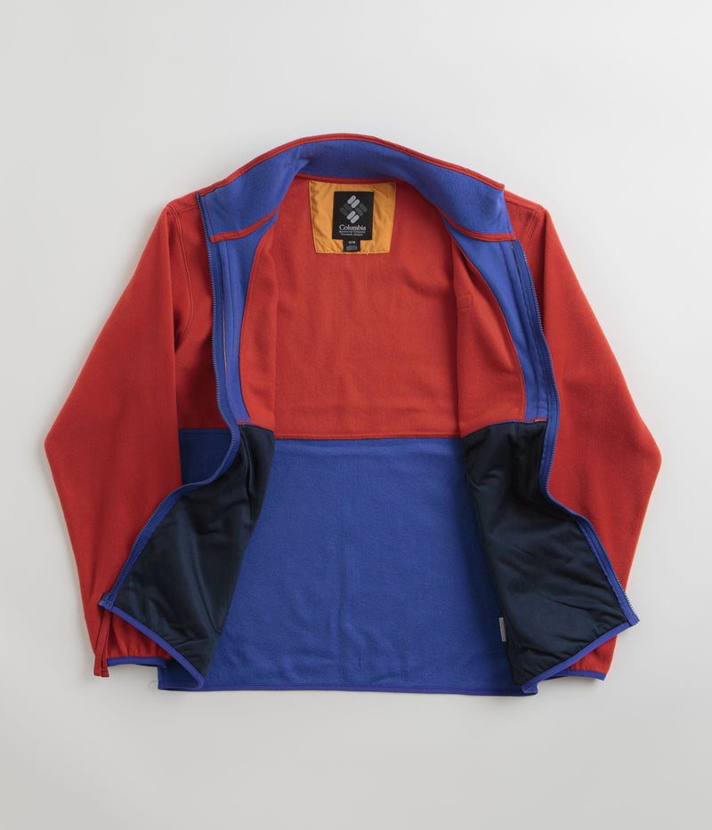Columbia Backbowl II Full Zip Fleece in Sail Red and Clematis Blue