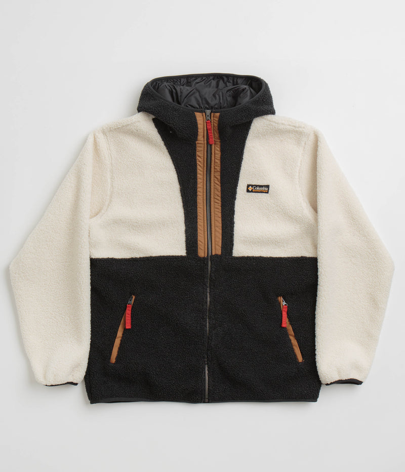 Columbia Backbowl II Remastered Full Zip Hoodie in Chalk and Black