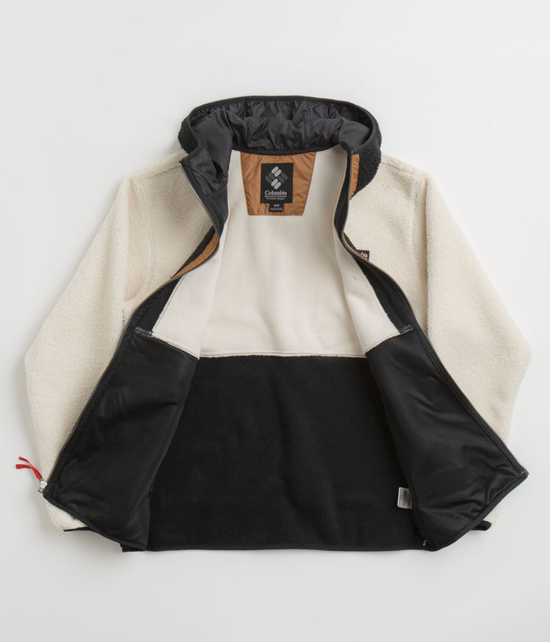 Columbia Backbowl II Remastered Full Zip Hoodie in Chalk and Black