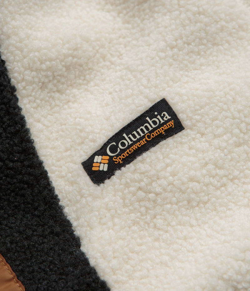 Columbia Backbowl II Remastered Full Zip Hoodie in Chalk and Black