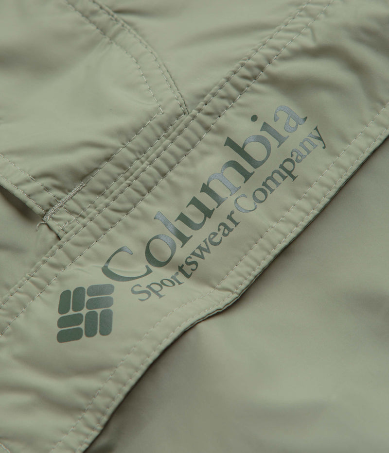 Columbia Challenger II Windbreaker Jacket in Safari and Greenscape