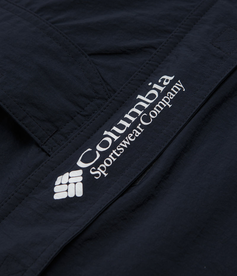 Columbia Challenger Windbreaker Anorak in Collegiate Navy and Razzle