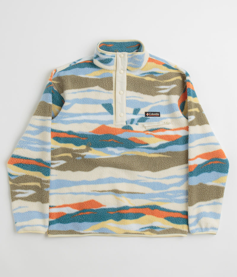 Columbia Helvetia II Printed Half Snap Fleece in Chalk Rogue Valley