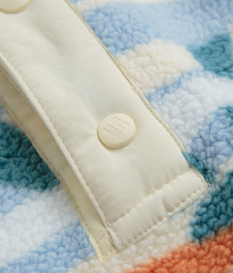 Columbia Helvetia II Printed Half Snap Fleece in Chalk Rogue Valley