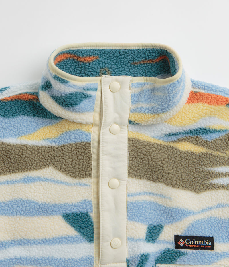 Columbia Helvetia II Printed Half Snap Fleece in Chalk Rogue Valley