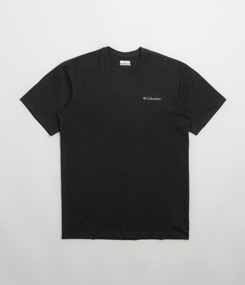 Columbia North Cascades T-Shirt in Black and Pasteled Framed