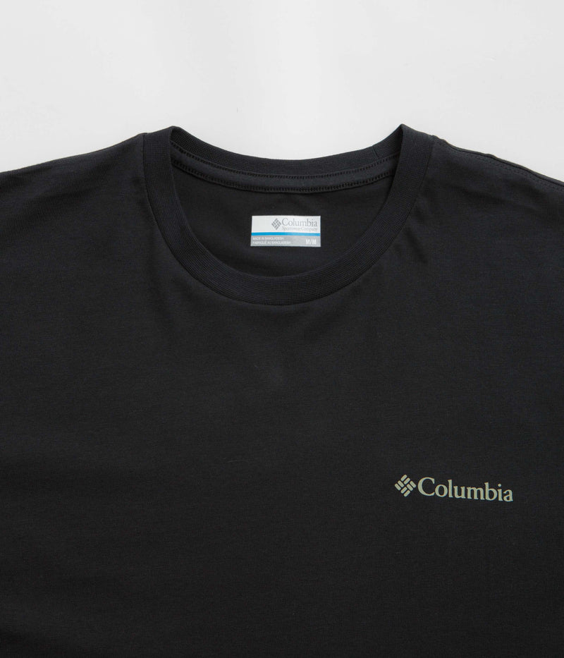 Columbia North Cascades T-Shirt in Black and Pasteled Framed