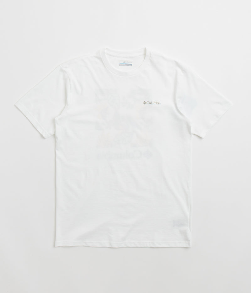 Columbia North Cascades T-Shirt in White and Pasteled Framed