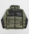 Columbia Pike Lake II Hooded Jacket in Stone Green and Shark / White