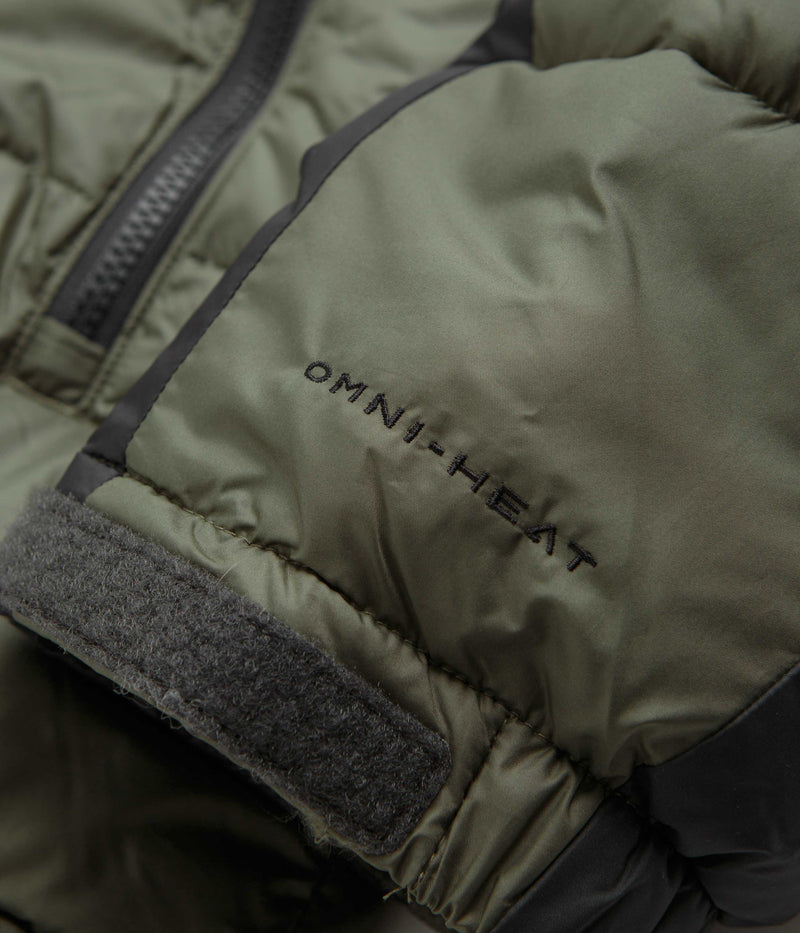 Columbia Pike Lake II Hooded Jacket in Stone Green and Shark / White