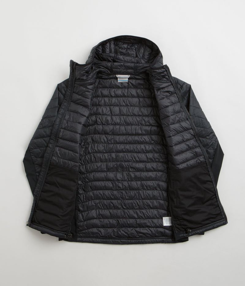 Columbia Powder Pass Hybrid Hooded Jacket in Black