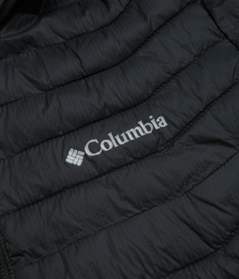 Columbia Powder Pass Hybrid Hooded Jacket in Black