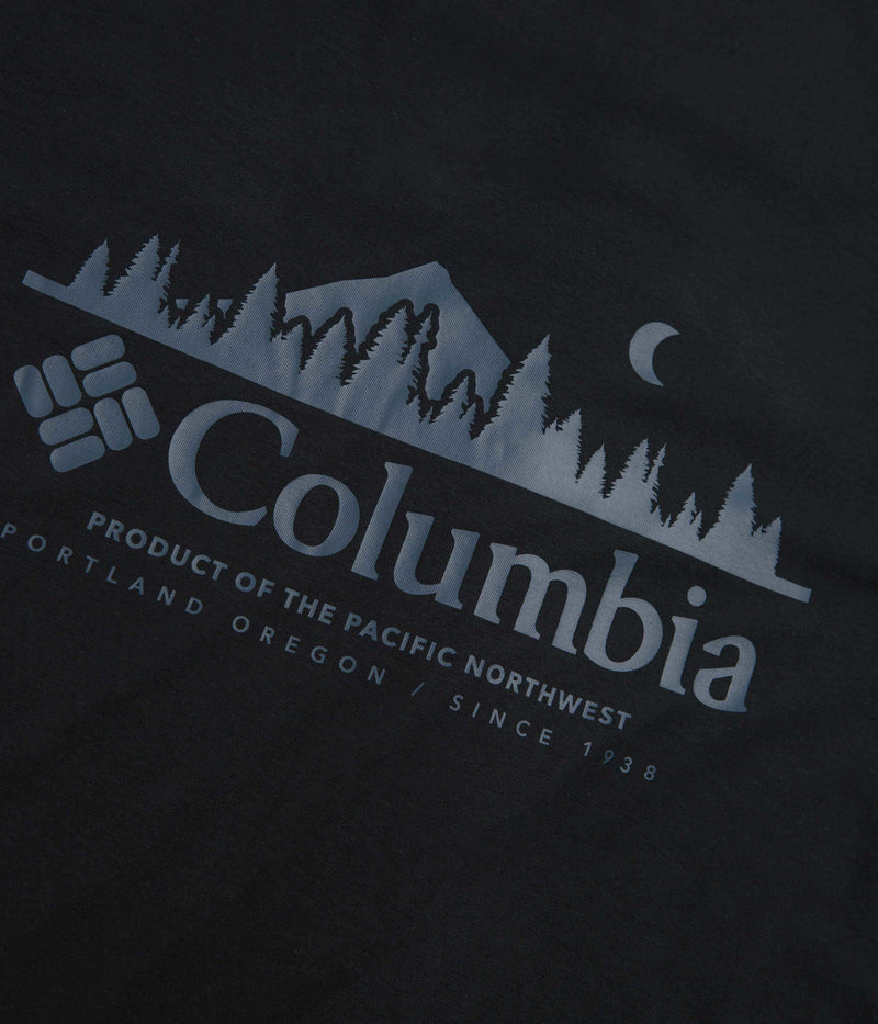 Columbia Rapid Ridge Back Graphic II T-Shirt in Black and Heavenly Horizons