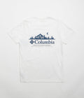 Columbia Rapid Ridge Back Graphic II T-Shirt in White and Heavenly Horizons