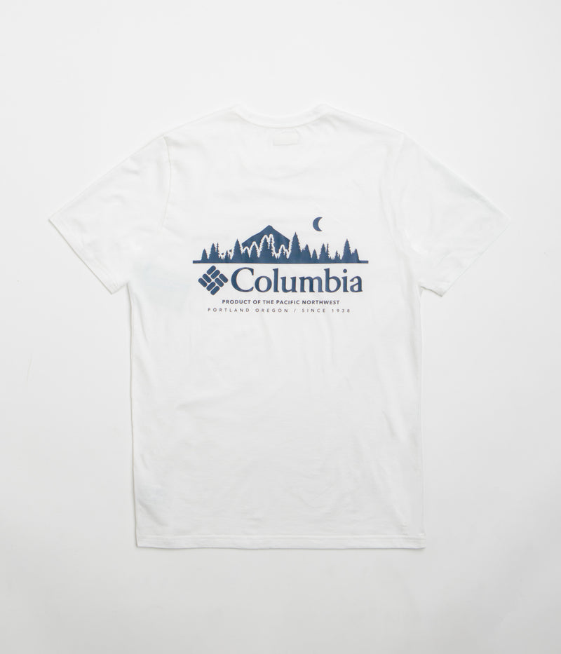 Columbia Rapid Ridge Back Graphic II T-Shirt in White and Heavenly Horizons