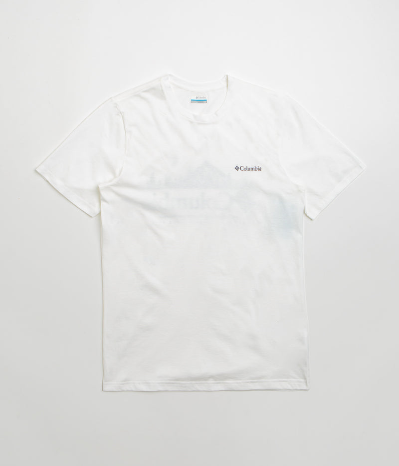 Columbia Rapid Ridge Back Graphic II T-Shirt in White and Heavenly Horizons