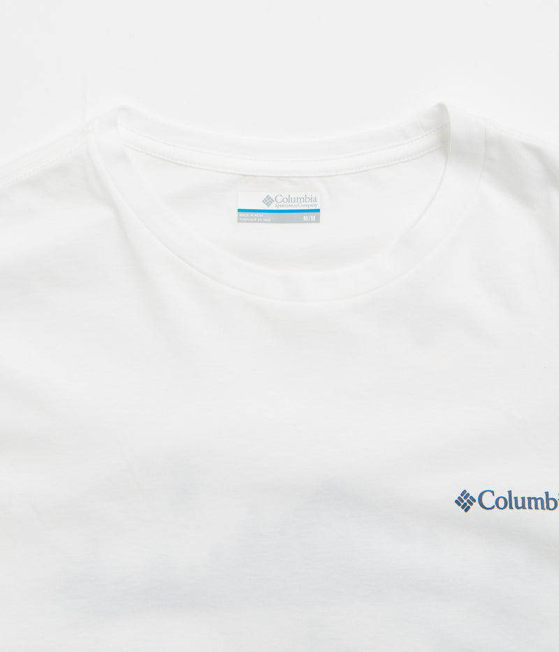 Columbia Rapid Ridge Back Graphic II T-Shirt in White and Heavenly Horizons