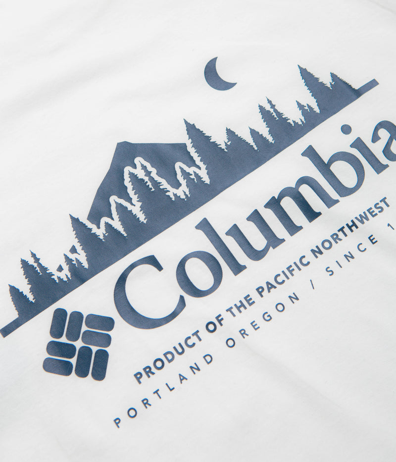 Columbia Rapid Ridge Back Graphic II T-Shirt in White and Heavenly Horizons