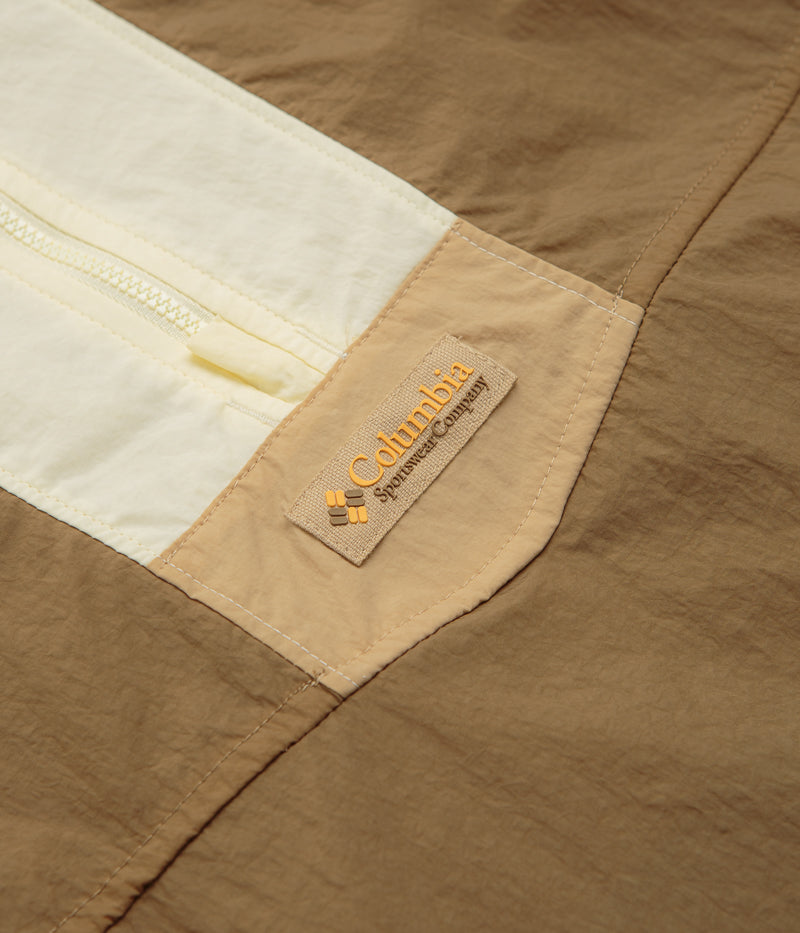Columbia Riptide II Retro Windbreaker Anorak in Delta and Lemon Wash