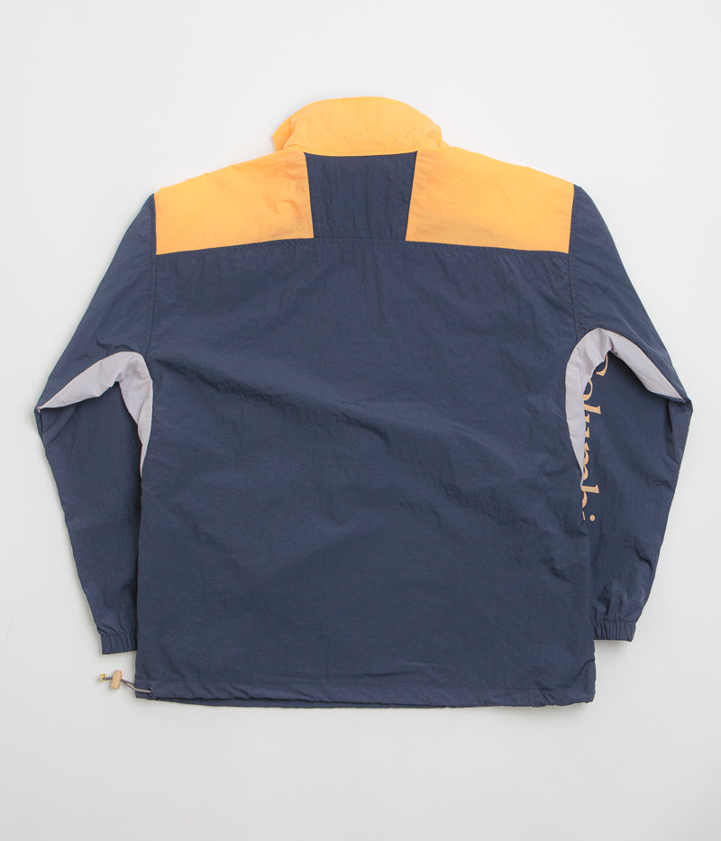 Columbia Riptide II Retro Windbreaker Anorak in Nocturnal and Summer Orange