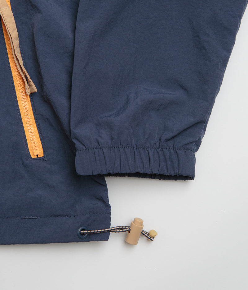Columbia Riptide II Retro Windbreaker Anorak in Nocturnal and Summer Orange