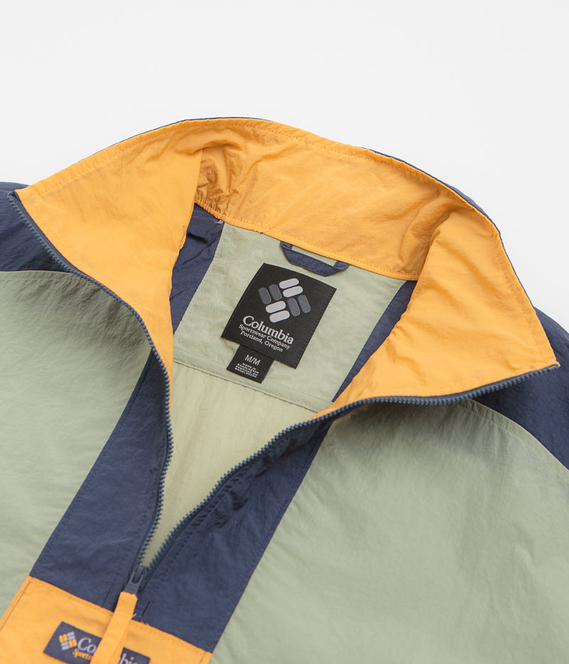 Columbia Riptide II Retro Windbreaker Anorak in Safari and Nocturnal