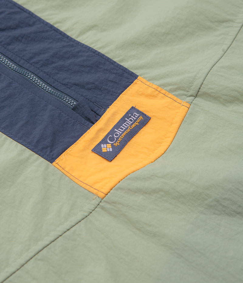 Columbia Riptide II Retro Windbreaker Anorak in Safari and Nocturnal