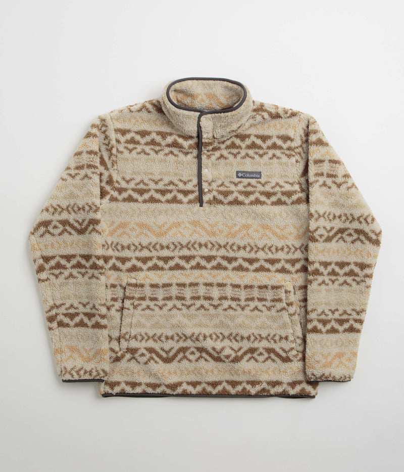 Columbia Rugged Ridge Half Snap Fleece in Dark Stone and Delta Madras Multi