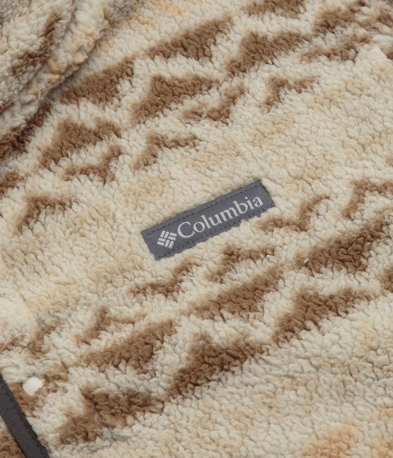Columbia Rugged Ridge Half Snap Fleece in Dark Stone and Delta Madras Multi