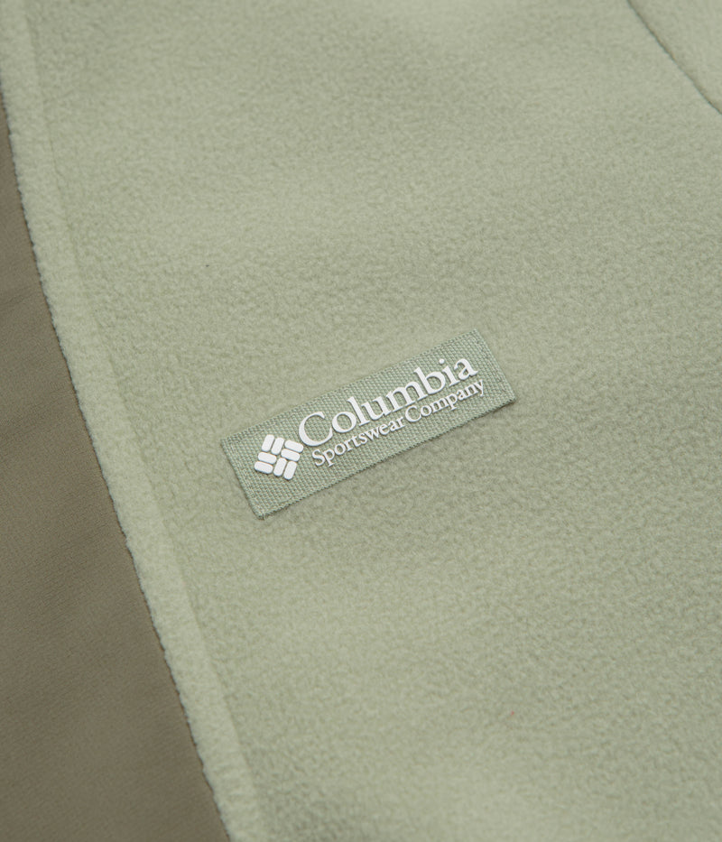 Columbia Sequoia Grove Full Zip Fleece in Safari and Stone Green
