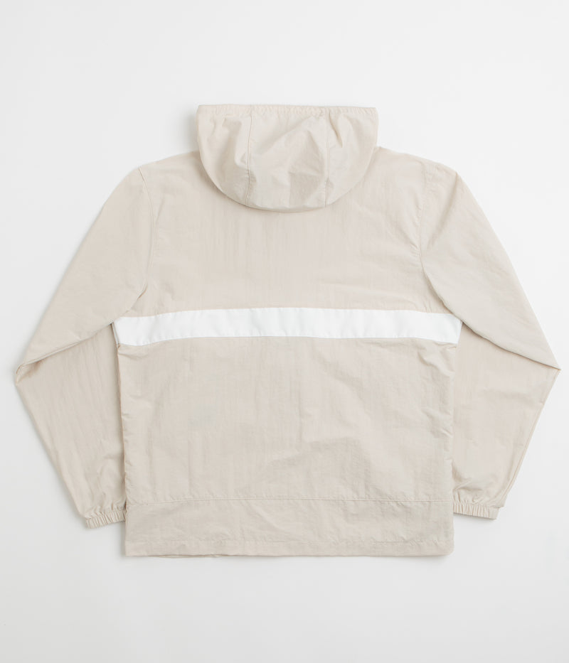 Columbia Spire Valley Hooded Windbreaker Jacket in Dark Stone and White