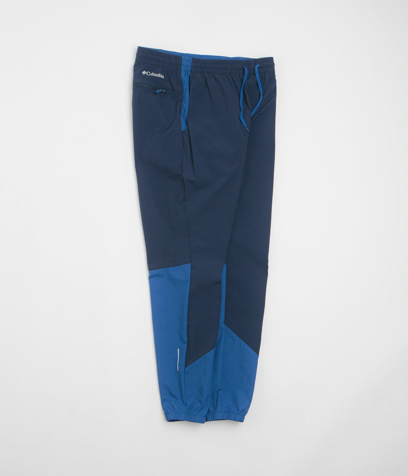 Columbia Tech Nylon Pants in Mountain Blue and Collegiate Navy