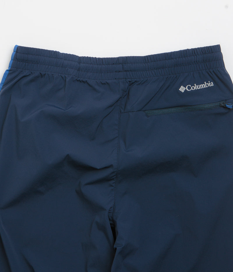 Columbia Tech Nylon Pants in Mountain Blue and Collegiate Navy