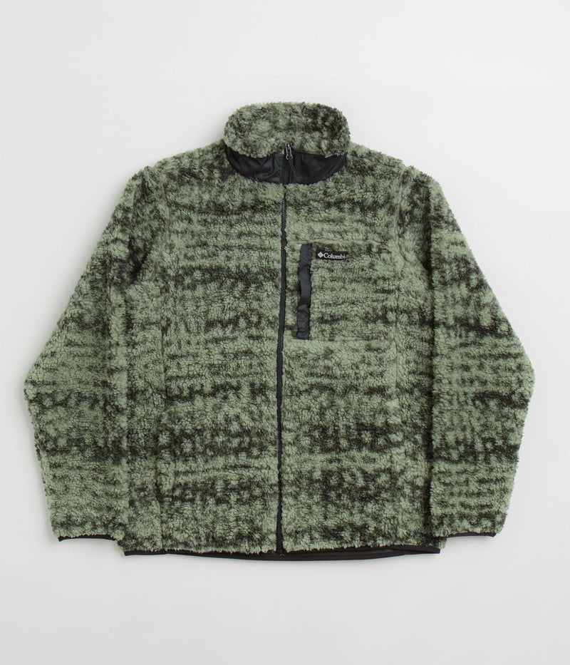 Columbia Winter Pass II Printed Fleece in Greenscape Stippled Stripe