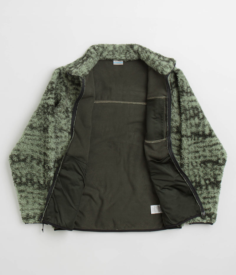 Columbia Winter Pass II Printed Fleece in Greenscape Stippled Stripe