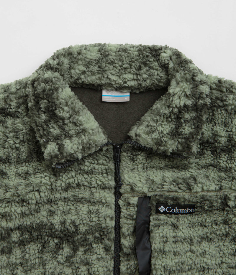 Columbia Winter Pass II Printed Fleece in Greenscape Stippled Stripe