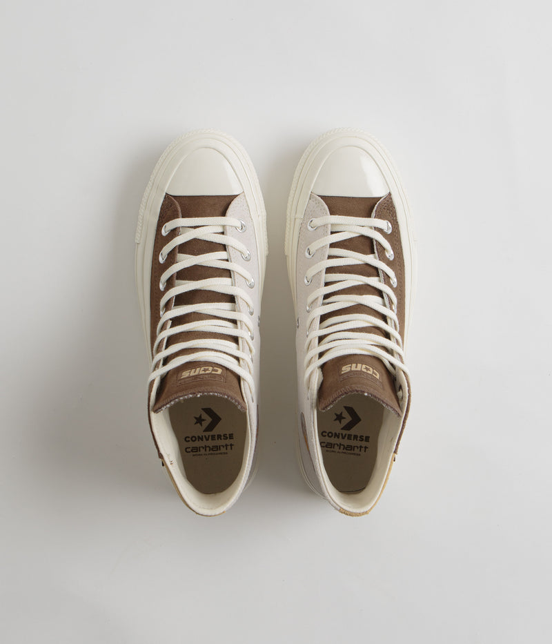 Converse x Carhartt WIP CTAS Pro Shoes in Starfish and Tofu / Dark Earth