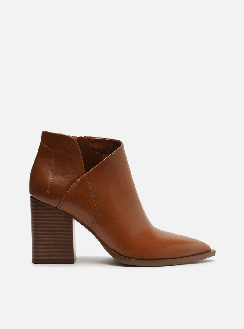 Cora Leather Block Ankle Boot Booties FALL 23